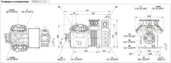 Компрессор BITZER Ecoline 4FE-35Y-40P, надежный и эффективный.