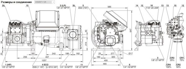 Компрессор BITZER HSN8571-125-40P для охлаждения.