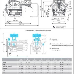 Компрессор Bock HAX5/945-4 для охлаждения.