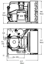 Агрегат TFH4524 ZHR T BTE R404a в действии.