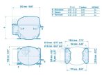 Компрессор Embraco Aspera EMT2121GK R404A/LBP/5.19cm3