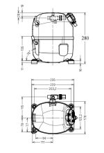 Компрессор CAJ9513Z_F1 F TU R404a на изображении.