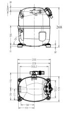 Компрессор CAJ4461Y_F1 F TU R134a для холодильников