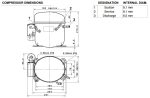 Компрессор Cubigel GP14CG для холодильных систем.