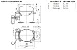 Компрессор Cubigel MPT14LA R404A (LBP) для холодильников