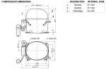 Компрессор Cubigel MX21TBa R404A (HMBP) для холодильников.