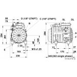 Компрессор Dorin H1 H281CS в работе.