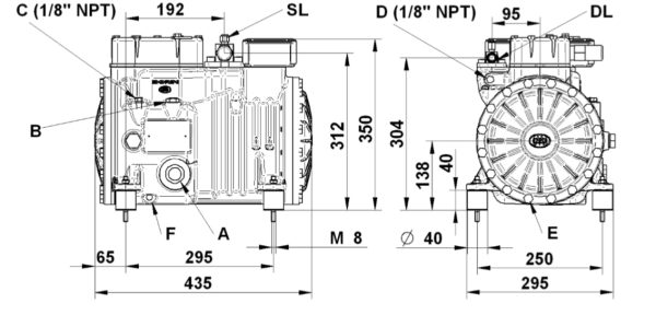 Компрессор Dorin H3 H403CS - высокоэффективный агрегат.