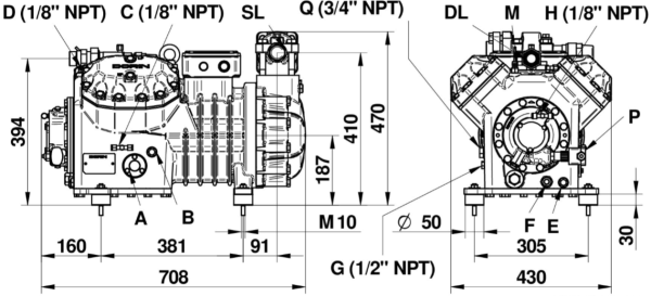 Компрессор Dorin H5 H2900CS — мощный и надежный.