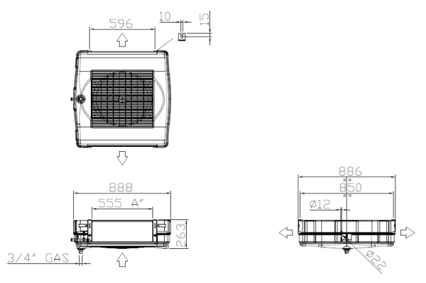 Компрессор Dorin H2 H300CS для охлаждения.
