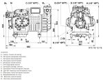 Компрессор Dorin H7 H8001CC для холодильного оборудования.