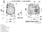 Компрессор Dorin H1 H101CS для холодоснабжения.