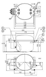 Компрессор GVM66AT (R134a) для кондиционеров.