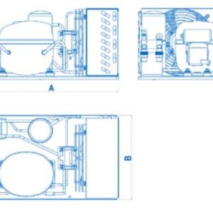 Агрегат Embraco Aspera UNE 2125 E в сборе.