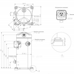 Компрессор спиральный Belief BS-CM-860X-E3SG, компактный и мощный.