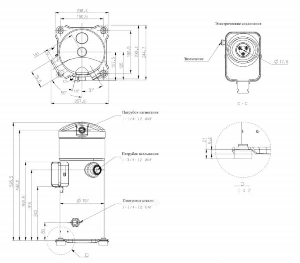 Компрессор спиральный Belief BS-CM-1320X-E3SG изображение.