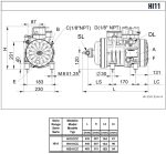 Инверторный компрессор Dorin HI11 HI241CC
