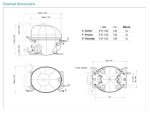 Компрессор Embraco Aspera EMX6181U CSIR для холодильников.