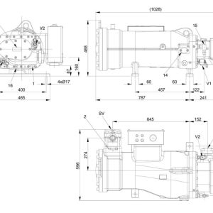 Компрессор Frascold FVR-L-110-380 для систем охлаждения.