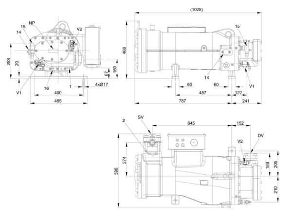 Компрессор Frascold FVR-L-110-380 для систем охлаждения.