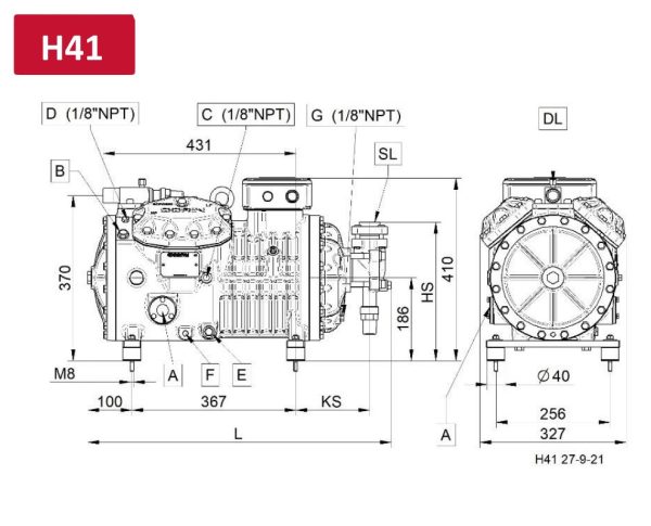 Компрессор Dorin H41 H2401CC - надежное оборудование.
