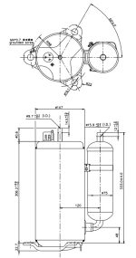 Компрессор RECHI 55A603G (R410a) для кондиционеров.
