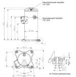 Компрессор спиральный RCH072C4LB7HA Ридан для охлаждения.