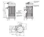 Компрессор спиральный RCH161T4LB7SA Ридан в интерьере.