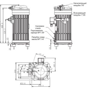Компрессор спиральный RCH161T4LB7SA Ридан в интерьере.