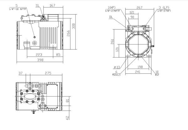 Компрессор поршневой Belief BS-SH-2L2-13E