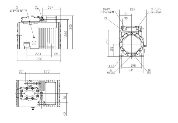 Компрессор поршневой Belief BS-SH-2L3-16E.