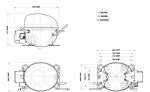 Компрессор Embraco Aspera EMC 3119U для холодильников.
